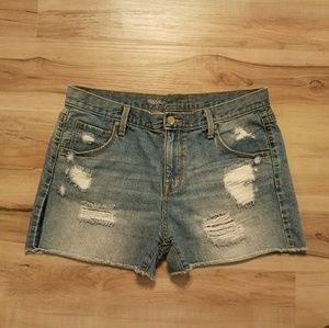 Mossimo Boyfriend Midi denim shorts
